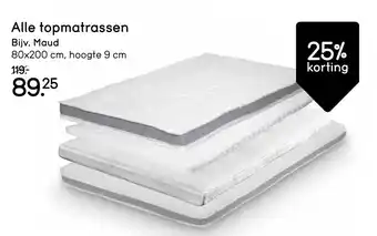 Leen Bakker Alle topmatrassen aanbieding