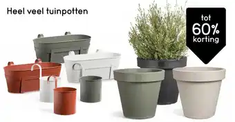 Leen Bakker Heel veel tuinpotten aanbieding