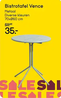 Leen Bakker Bistrotafel Vence aanbieding