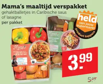 Dagwinkel Mama's maaltijd verspakket aanbieding