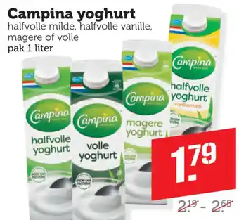 Dagwinkel Campina yoghurt aanbieding
