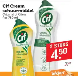 Dagwinkel Cif Cream schuurmiddel aanbieding