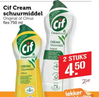 Dagwinkel Cif Cream schuurmiddel aanbieding