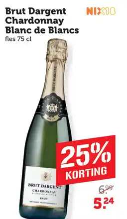 Dagwinkel Brut Dargent Chardonnay Blanc de Blancs aanbieding