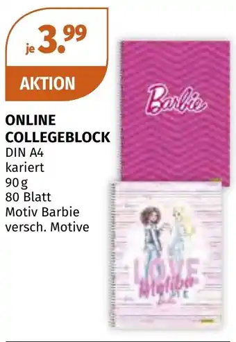 Müller DE Online collegeblock aanbieding