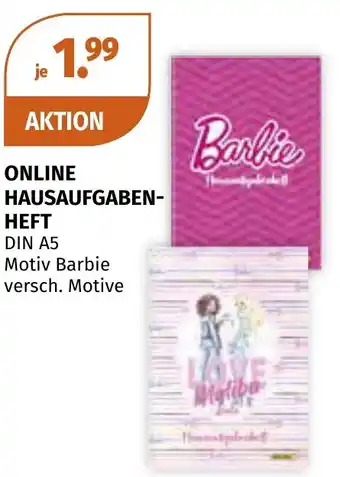 Müller DE Online hausaufgaben heft aanbieding