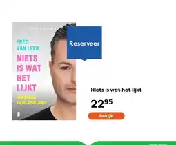 The Read Shop Niets is wat het lijkt aanbieding