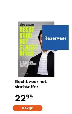 The Read Shop Recht voor het slachtoffer aanbieding