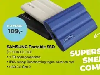 EP Beerepoot SAMSUNG Portable SSD (T7 SHIELD ITB) aanbieding