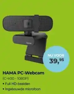 EP Beerepoot HAMA PC-Webcam (C-400-1080P) aanbieding