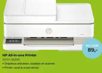 EP Beerepoot HP All-in-one Printer (ENVY 6520E) aanbieding
