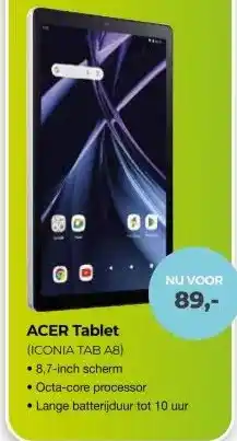 EP Beerepoot ACER Tablet (ICONIA TAB A8) aanbieding