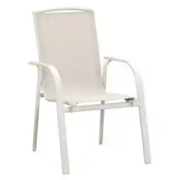 Leen Bakker Stapelstoel Cannes - zand - 93x66x58 cm aanbieding