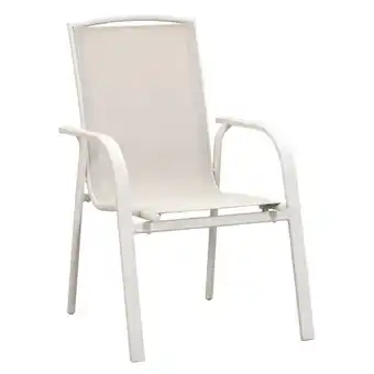 Leen Bakker Stapelstoel Cannes - zand - 93x66x58 cm aanbieding