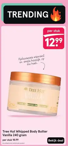 Etos Tree Hut Whipped Body Butter Tropic Glow 240 gram aanbieding