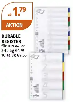 Müller DE Durable register aanbieding
