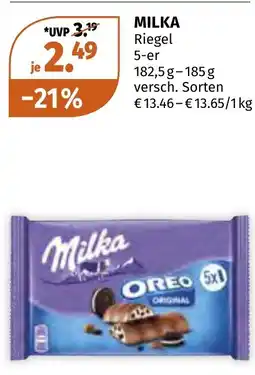 Müller DE MILKA Riegel aanbieding