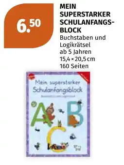 Müller DE Mein superstarker schulanfangs block aanbieding