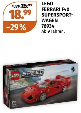 Müller DE Lego ferrari F40 supersport wagen aanbieding