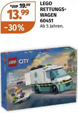 Müller DE Lego rettungs wagen 60451 aanbieding