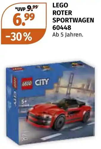 Müller DE Lego roter sportwagen 60448 aanbieding