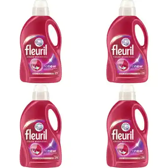 Albert Heijn Fleuril Renew color & fiber vloeibaar 4-pack aanbieding