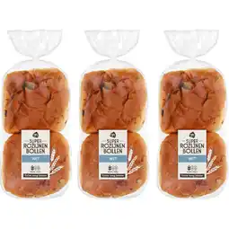 Albert Heijn AH ELL super rozijnenbollen 3-pack aanbieding