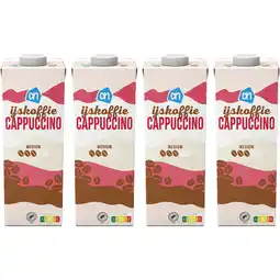 Albert Heijn AH IJskoffie cappuccino 4-pack aanbieding