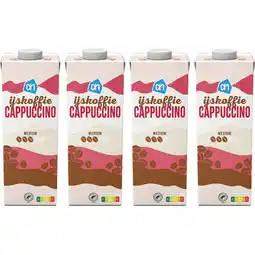 Albert Heijn AH IJskoffie cappuccino 4-pack aanbieding