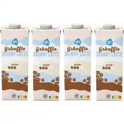 Albert Heijn AH IJskoffie skinny latte 4-pack aanbieding