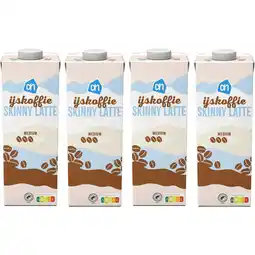 Albert Heijn AH IJskoffie skinny latte 4-pack aanbieding