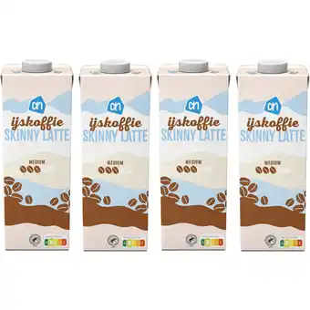 Albert Heijn AH IJskoffie skinny latte 4-pack aanbieding
