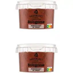 Albert Heijn AH Verse pastasaus bolognese 2-pack aanbieding