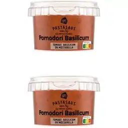 Albert Heijn AH Pastasaus pomodori basilicum 2-pack aanbieding