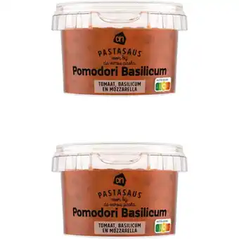 Albert Heijn AH Pastasaus pomodori basilicum 2-pack aanbieding