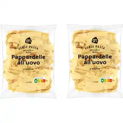 Albert Heijn AH Pappardelle all' uovo 2-pack aanbieding