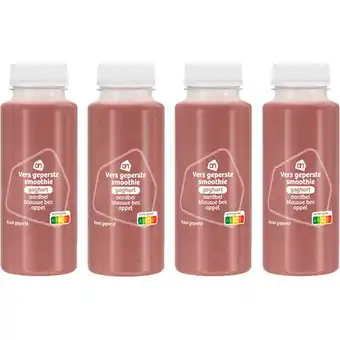 Albert Heijn AH Verse smoothie yoghurt aardbei 4-pack aanbieding