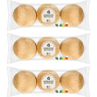 Albert Heijn AH Hamburger broodjes 3-pack aanbieding
