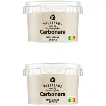 Albert Heijn AH Pastasaus carbonara 2-pack aanbieding