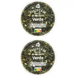 Albert Heijn AH Pestosaus groen 2-pack aanbieding