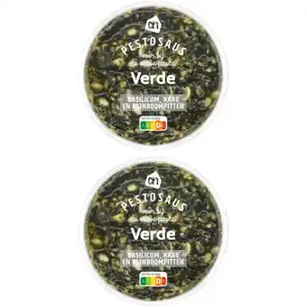 Albert Heijn AH Pestosaus groen 2-pack aanbieding