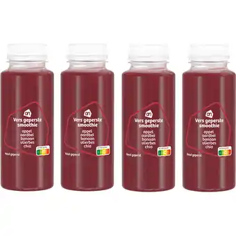 Albert Heijn AH Verse smoothie appel aardbei 4-pack aanbieding