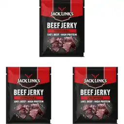 Albert Heijn Jack Link's Beef Jerky Original 3-pack aanbieding