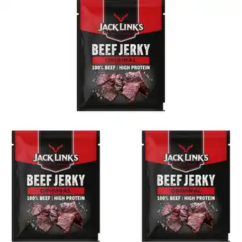 Albert Heijn Jack Link's Beef Jerky Original 3-pack aanbieding