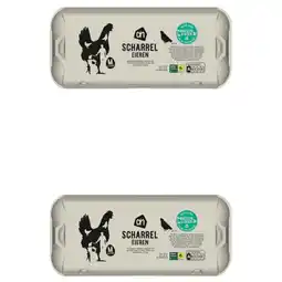 Albert Heijn AH Verse scharreleieren S M 2-pack aanbieding