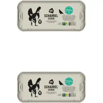 Albert Heijn AH Verse scharreleieren S M 2-pack aanbieding