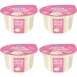 Albert Heijn AH Witte chocolade mousse 4-pack aanbieding