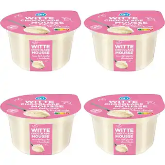 Albert Heijn AH Witte chocolade mousse 4-pack aanbieding