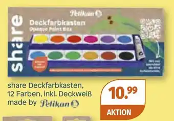 Müller DE Share Deckfarbkasten 12 Farben, inkl. Deckweiß aanbieding