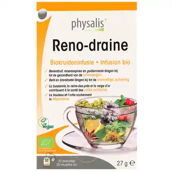 Holland & Barrett Physalis Reno-Draine - 20 theezakjes aanbieding